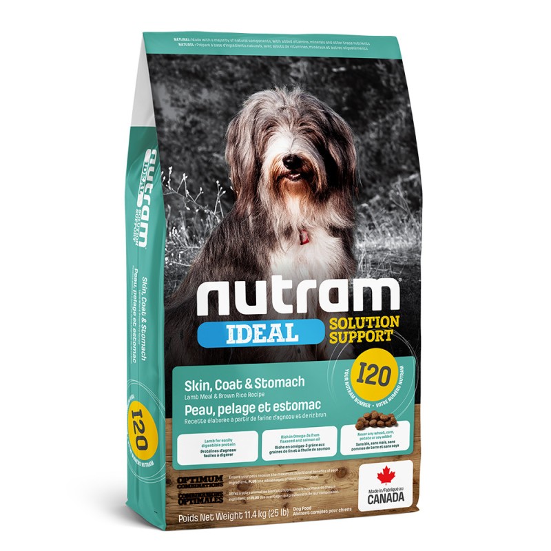 Nutram Ideal Adult Sensitive I20 Холістик корм для дорослих собак із чутливим травленням