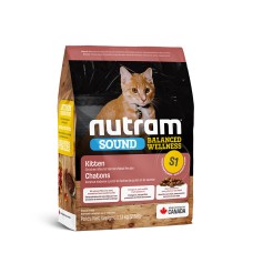 Nutram Sound Kitten S1 Холістик корм для кошенят з куркою та лососем
