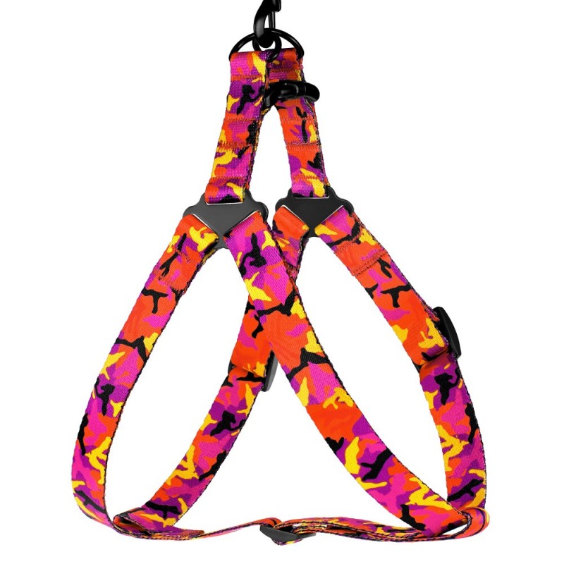 Bronzedog Urban Camo Шлей для собак нейлонова рожева