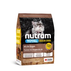 Nutram Total Grain-Free T22 Холістик беззерновий корм для дорослих кішок з куркою та індичкою