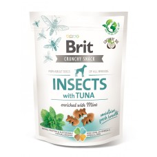 Brit Care Dog Crunchy Cracker Insects with Tuna Лакомства для взрослых собак с насекомыми и тунцом