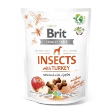Brit Care Dog Crunchy Cracker Insects with Turkey Лакомства для взрослых собак с насекомыми и индейкой