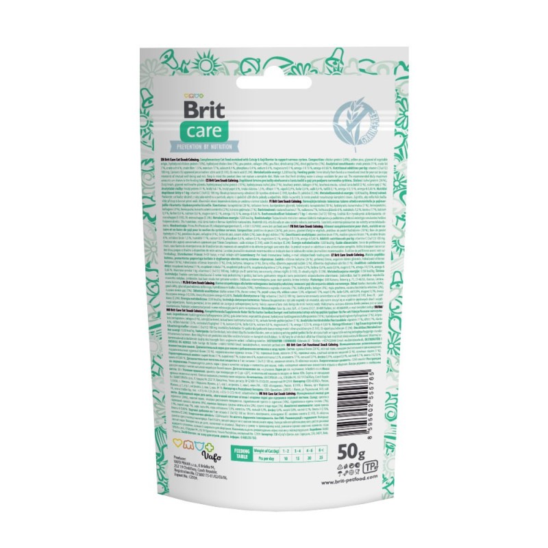 Brit Care Cat Adult Snack Calming Ласощі для дорослих котів для підтримки нервової системи
