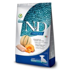 Farmina N&D Grain Free Ocean Cod Pumpkin & Cantaloupe Melon Puppy Mini Сухий корм для цуценят міні порід з тріскою, гарбузом і динею