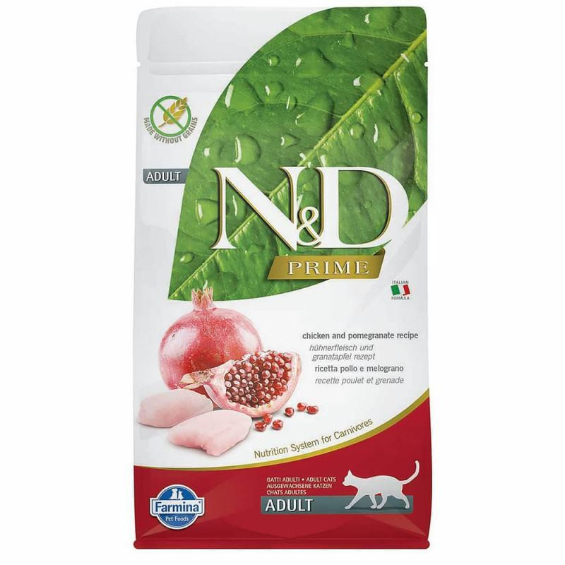 Farmina N&D Grain Free Prime Chicken & Pomegranate Adult Сухий корм для кішок з куркою та гранатом