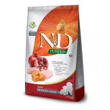 Farmina N&D Grain Free Pumpkin Chicken & Pomegranate Puppy Medium & Maxi Сухий корм для цуценят середніх та великих порід з куркою та гранатом