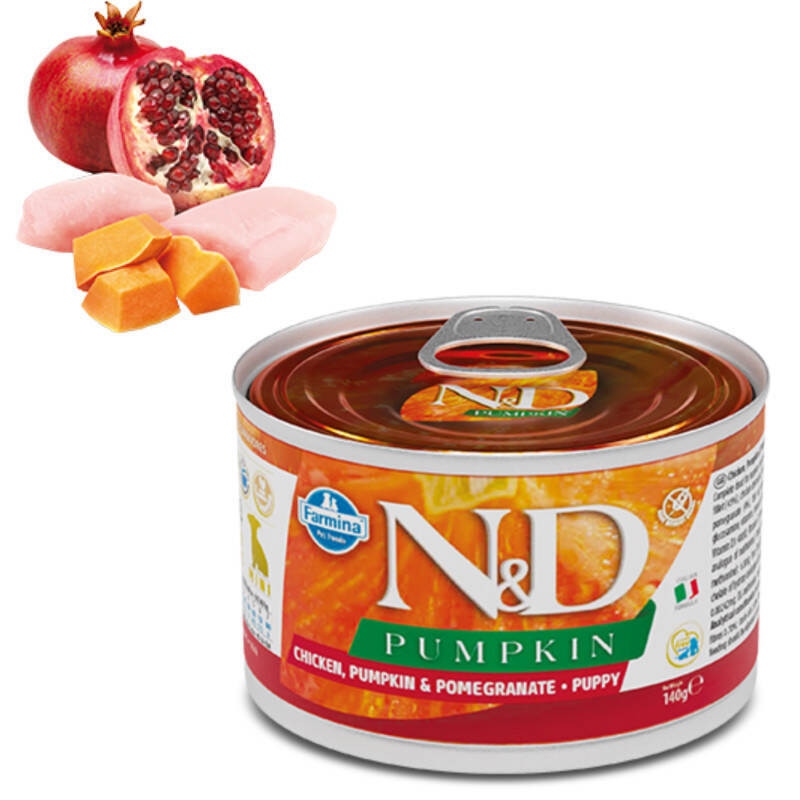 Farmina N&D Grain Free Pumpkin Chicken Puppy Mini Вологий корм для цуценят з гарбузом, куркою та гранатом
