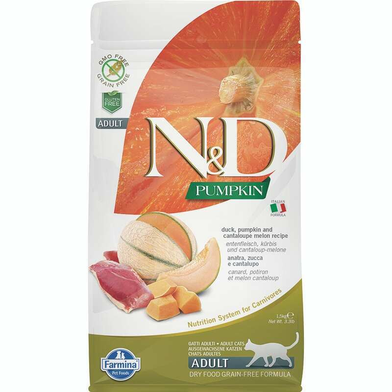 Farmina N&D Ggain Free Pumpkin Duck & Cantalupe Adult Сухий корм для кішок з качкою та гарбузом
