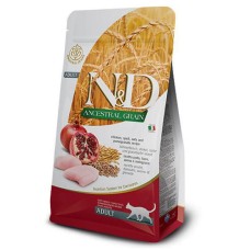 Farmina N&D Low Grain Chicken & Pomegranate Adult Сухий корм для кішок з куркою та гранатом