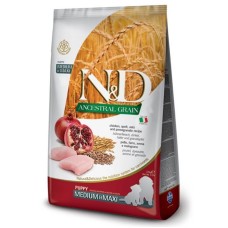 Farmina N&D Low Grain Chicken & Pomegranate Puppy Medium & Maxi Сухий корм для цуценят середніх та великих порід з куркою та гранатом