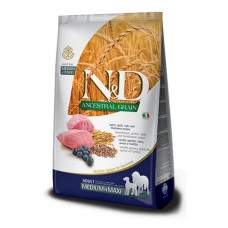 Farmina N&D Low Grain Lamb & Blueberry Adult Medium & Maxi Сухий корм для собак середніх і великих порід з ягнятком та чорницею