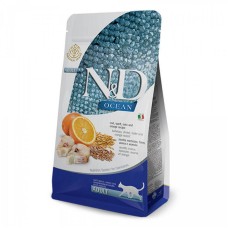 Farmina N&D Low Grain Ocean Ancestral Adult Сухий корм для котів з тріскою та апельсином