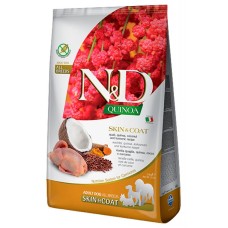 Farmina N&D Grain Free Quinoa Skin & Coat Quail Adult Medium & Maxi Сухий корм для собак середніх і великих порід з перепілкою, кокосом та куркумою