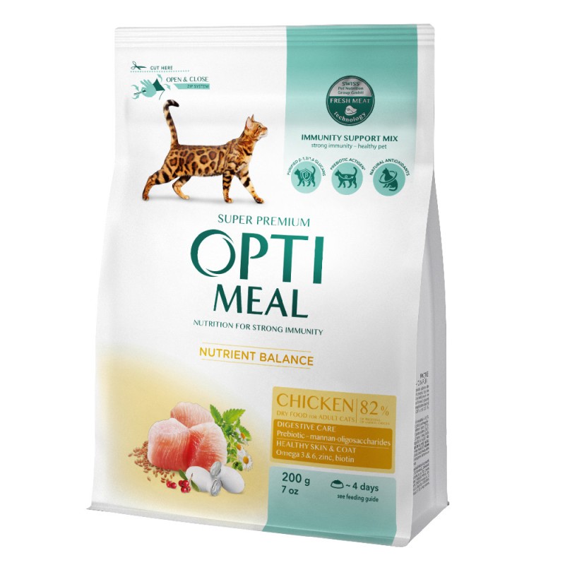 Optimeal Cat Adult Chicken Сухий корм для дорослих кішок з куркою
