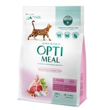 Optimeal Cat Adult Lamb Сухий корм для дорослих кішок з чутливим травленням з ягнятком