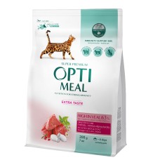 Optimeal Cat Adult High in Veal Сухий корм для дорослих кішок з телятиною