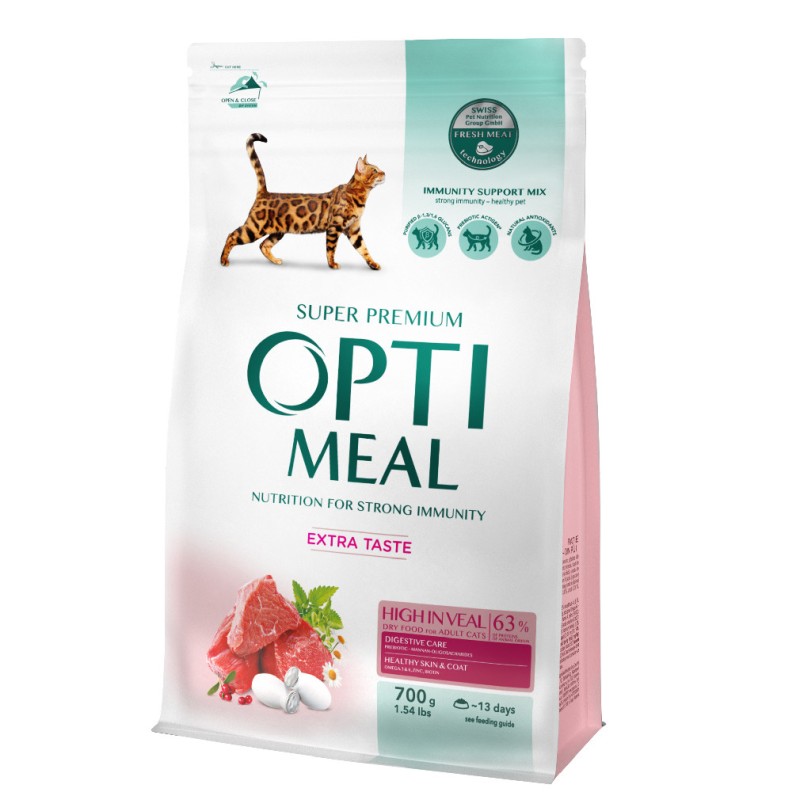 Optimeal Cat Adult High in Veal Сухий корм для дорослих кішок з телятиною