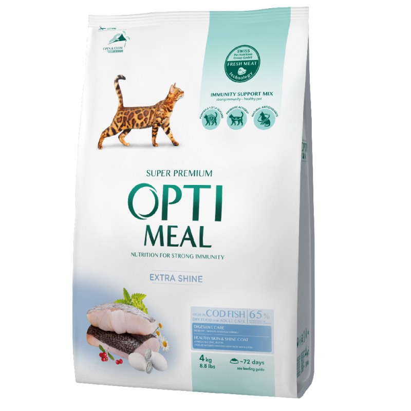 Optimeal Cat Adult Cod Fish Сухий корм для дорослих кішок з тріскою