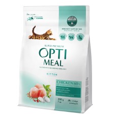 Optimeal Cat Kittens Сухий корм для кошенят з куркою