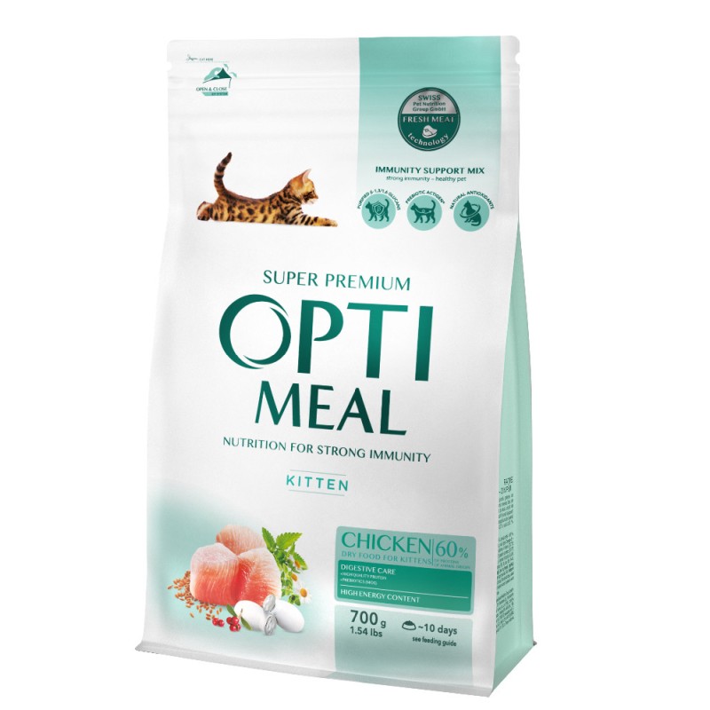 Optimeal Cat Kittens Сухий корм для кошенят з куркою