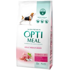 Optimeal Dog Medium Adult Сухий корм для дорослих собак середніх порід з індичкою