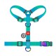 Collar Waudog Nylon Recycled Шлей для собак нейлонова c QR паспортом градієнт блакитна