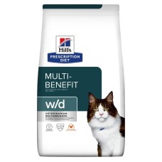 Hills Prescription Diet Feline w/d Multi-Benefit Лікувальний корм для дорослих кішок при цукровому діабеті та зайвій вазі