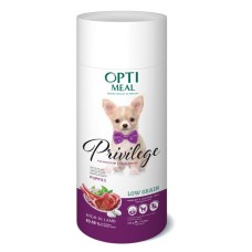 Optimeal Privilege Puppies Dog Низькозерновий сухий корм для дорослих собак дрібних порід та цуценят з ягнятком