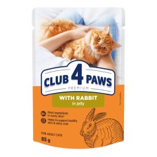 Club 4 Paws Premium Консерви для дорослих кішок з кроликом у желе