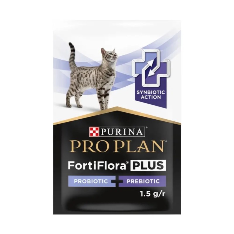 Pro Plan FortiFlora Plus Feline Пробиотик с пребиотиком добавка для кошек и котят
