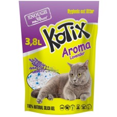 Kotix Lavender Силікагелевий наповнювач для котячого туалету з ароматом лаванди