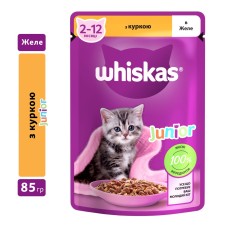 Whiskas Junior Консерви для кошенят з куркою в желе