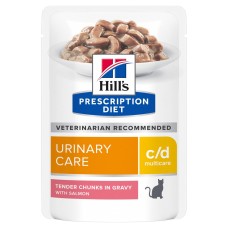 Hills Prescription Diet Urinary Care c/d Multicare Salmon Pouches Консерви для дорослих кішок при захворюванні сечовидільної системи з лососем