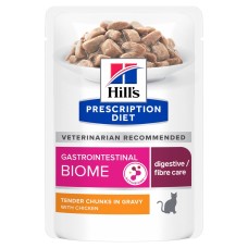 Hills Prescription Diet Gastrointestinal Biome Pouches Консерви для кішок при розладах травлення з куркою