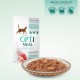 Optimeal Cat Adult Консерви для дорослих стерилізованих кішок з індичкою та курячим філе в соусі