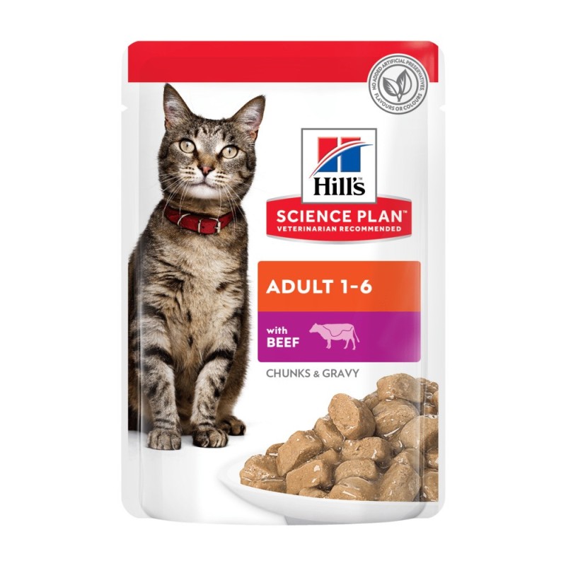 Hills Science Plan Feline Adult Beef Консервы для взрослых кошек с говядиной