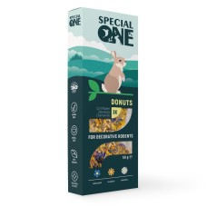 Special One Donuts Ласощі для декоративних гризунів пончики з волошкою, календулою та ромашкою