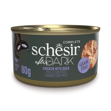 Schesir After Dark Chicken With Duck Консерви для кішок з куркою та качкою у бульйоні (банку)