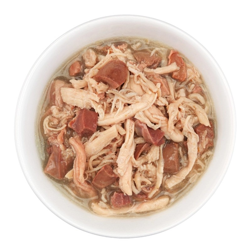 Schesir After Dark Chicken With Duck Консервы для кошек с курицей и уткой в бульоне (банка)