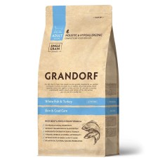 Grandorf Cat Indoor White Fish & Turkey Сухий корм для дорослих кішок, що живуть у приміщенні