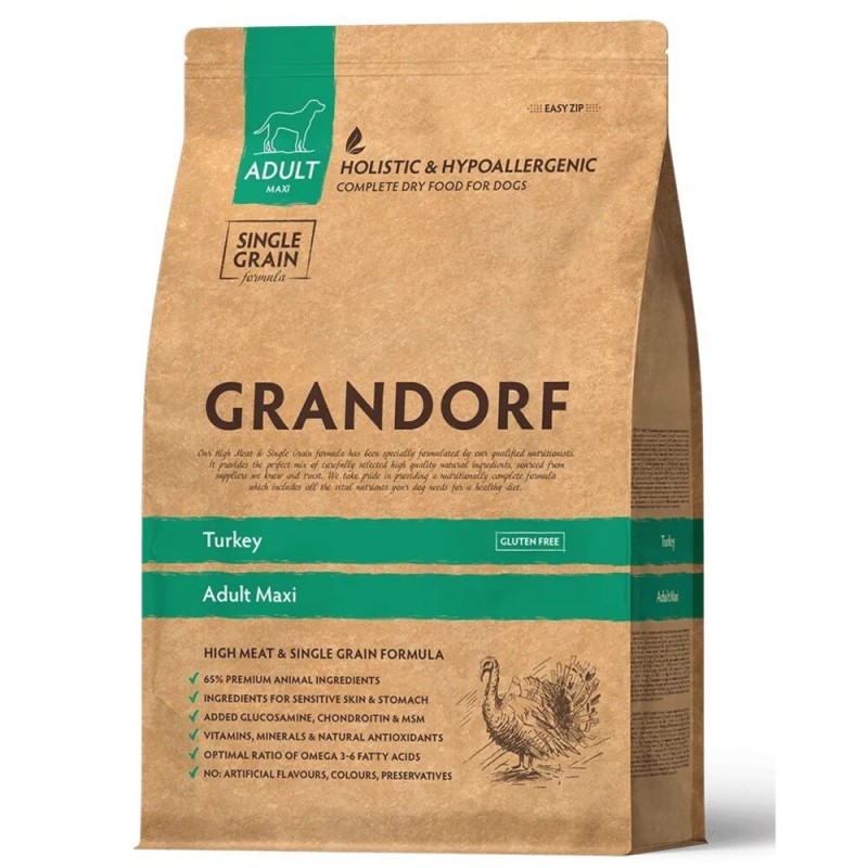Grandorf Dog Adult Maxi Turkey Сухой корм для взрослых собак крупных пород с индейкой