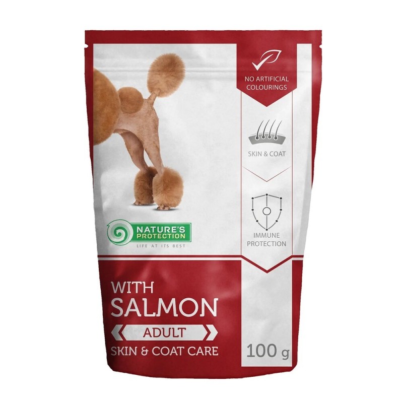 Nature's Protection Dog Adult Skin & Coat Care Salmon Консервы для взрослых собак для красоты кожи и шерсти с лососем