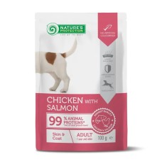 Nature's Protection Dog Adult Skin & Coat with Chicken & Salmon Консерви для дорослих собак для краси шкіри та вовни з куркою та лососем