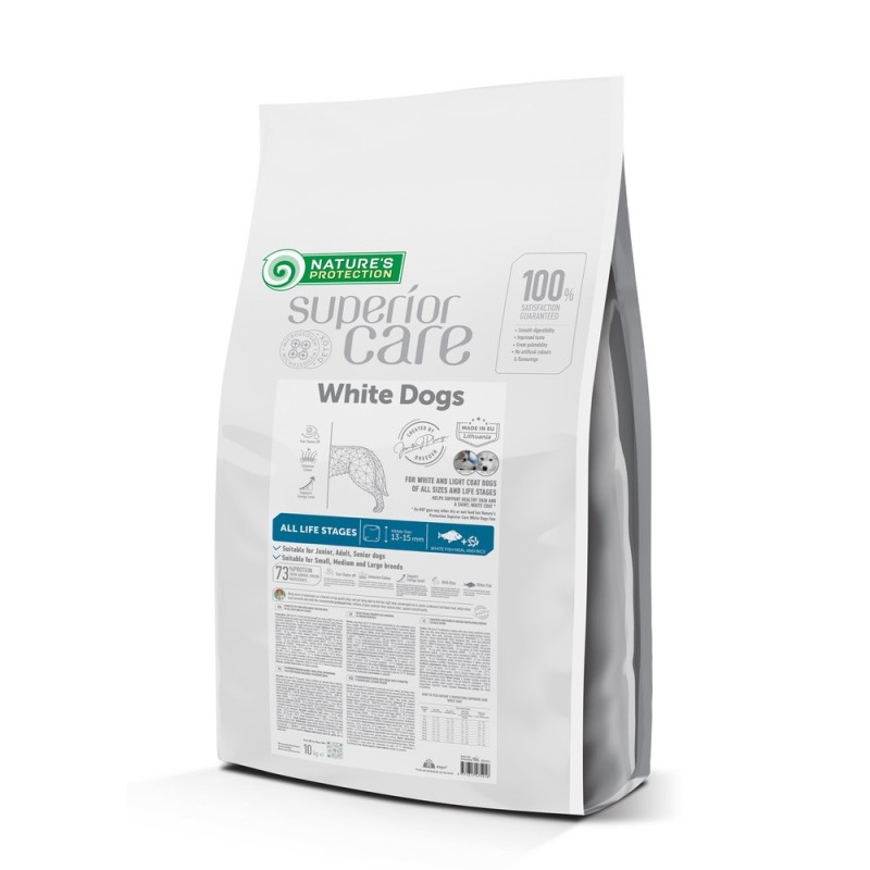 Nature's Protection Superior Care White Dogs White Fish All Sizes and Life Stages Сухой корм для взрослых собак всех пород и возрастов с белой шерстью