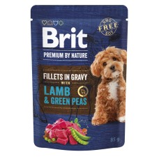 Brit Premium Dog Fillets in Gravy Lamb and Green Peas Консерви для собак малих порід філе в соусі з ягнятком та горошком
